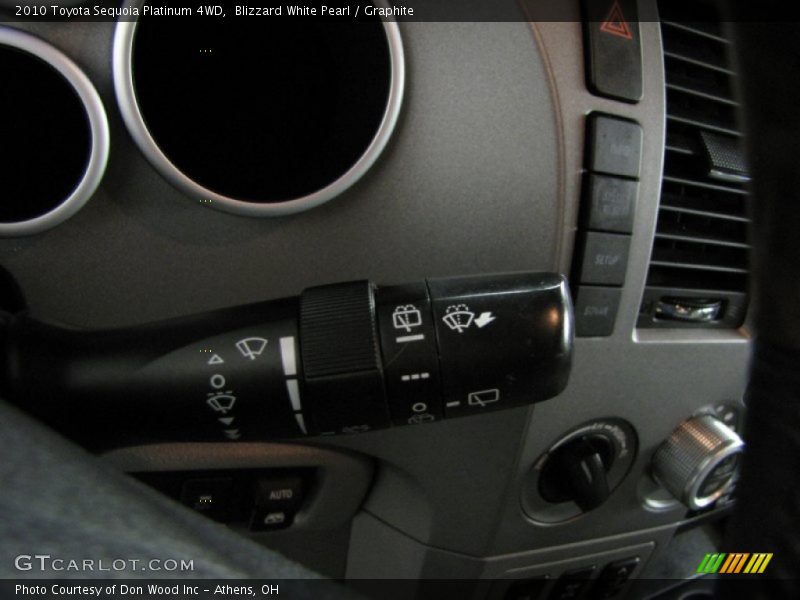 Blizzard White Pearl / Graphite 2010 Toyota Sequoia Platinum 4WD