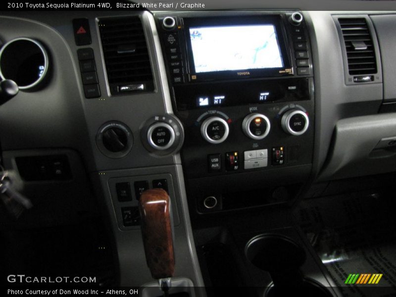 Blizzard White Pearl / Graphite 2010 Toyota Sequoia Platinum 4WD
