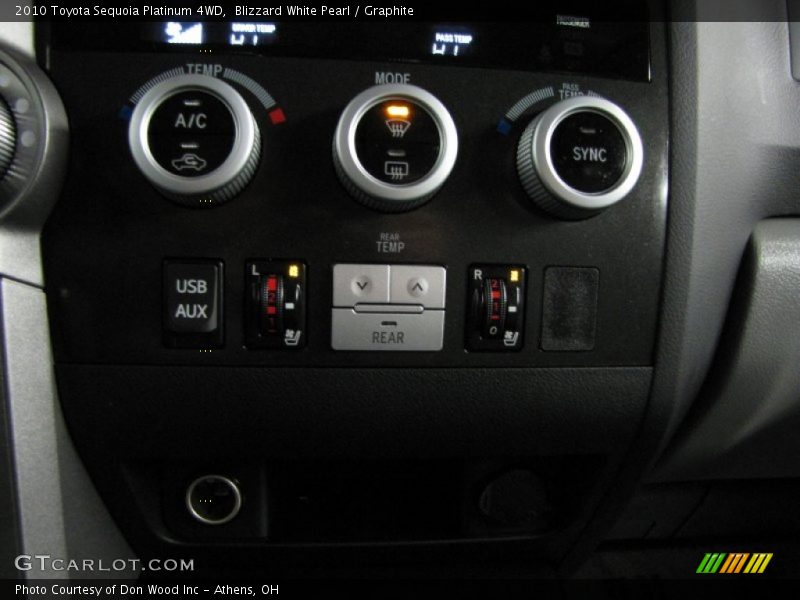Blizzard White Pearl / Graphite 2010 Toyota Sequoia Platinum 4WD