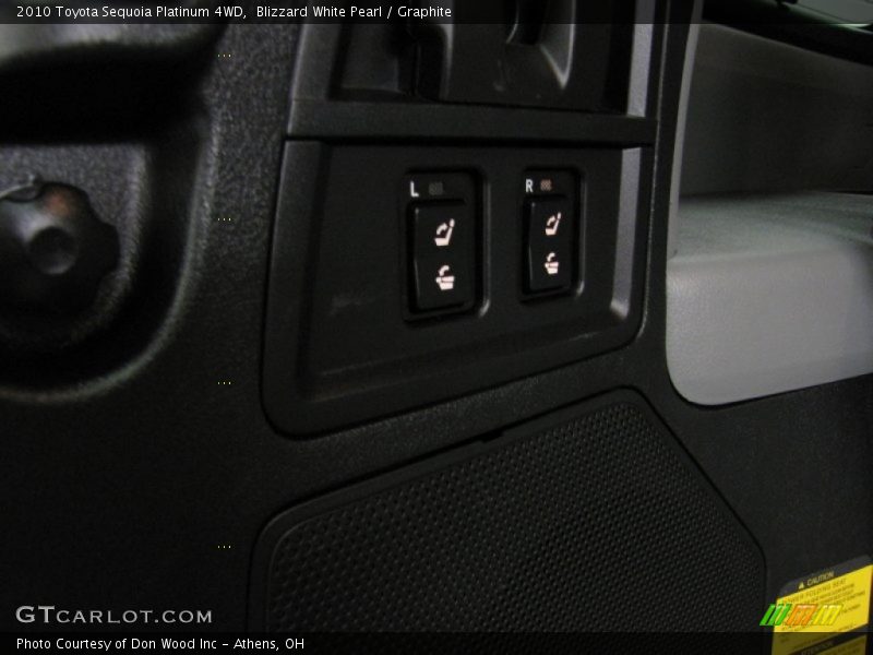 Blizzard White Pearl / Graphite 2010 Toyota Sequoia Platinum 4WD