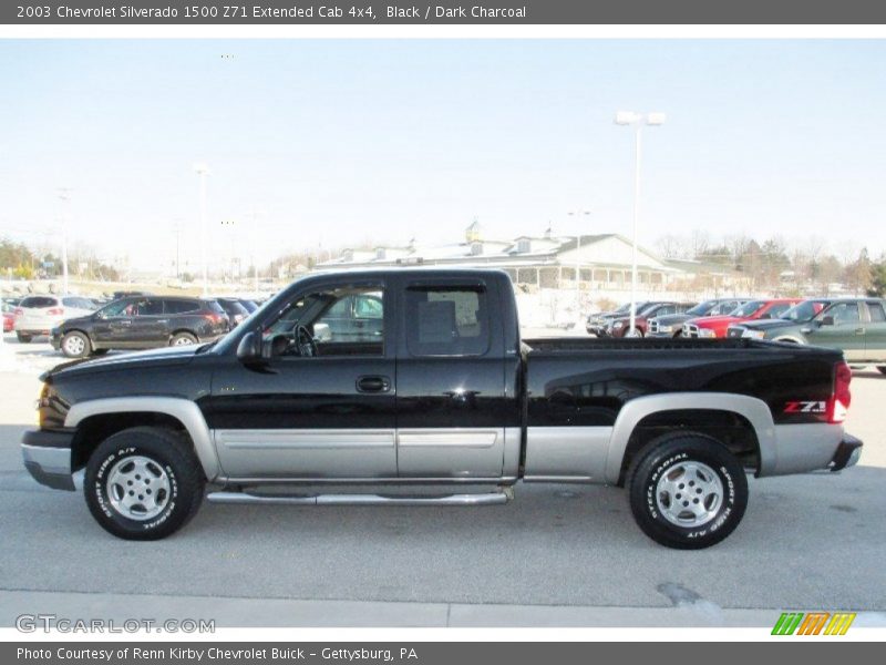 Black / Dark Charcoal 2003 Chevrolet Silverado 1500 Z71 Extended Cab 4x4