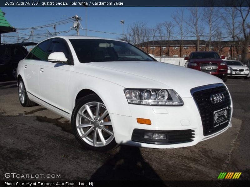 Ibis White / Cardamom Beige 2009 Audi A6 3.0T quattro Sedan