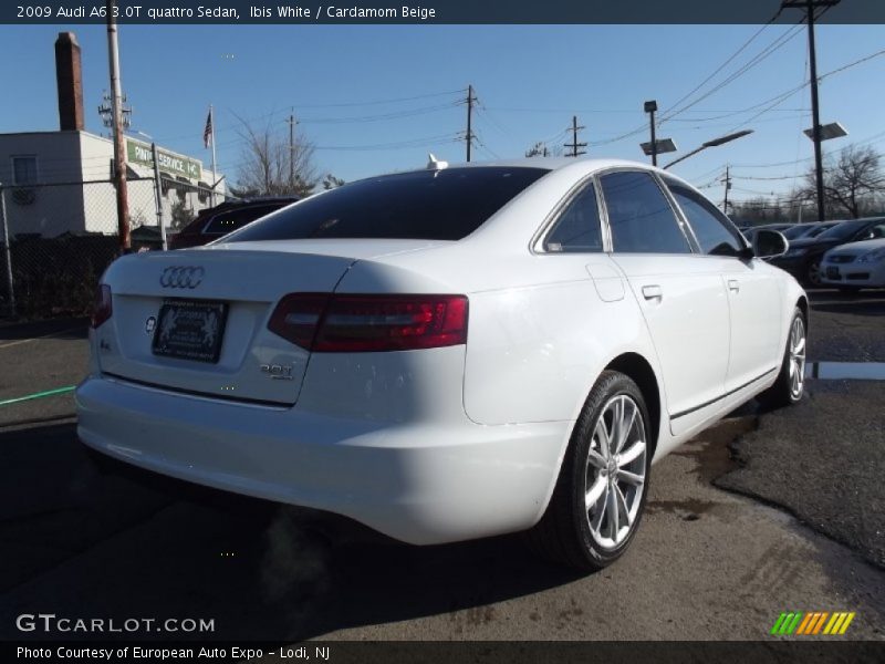 Ibis White / Cardamom Beige 2009 Audi A6 3.0T quattro Sedan