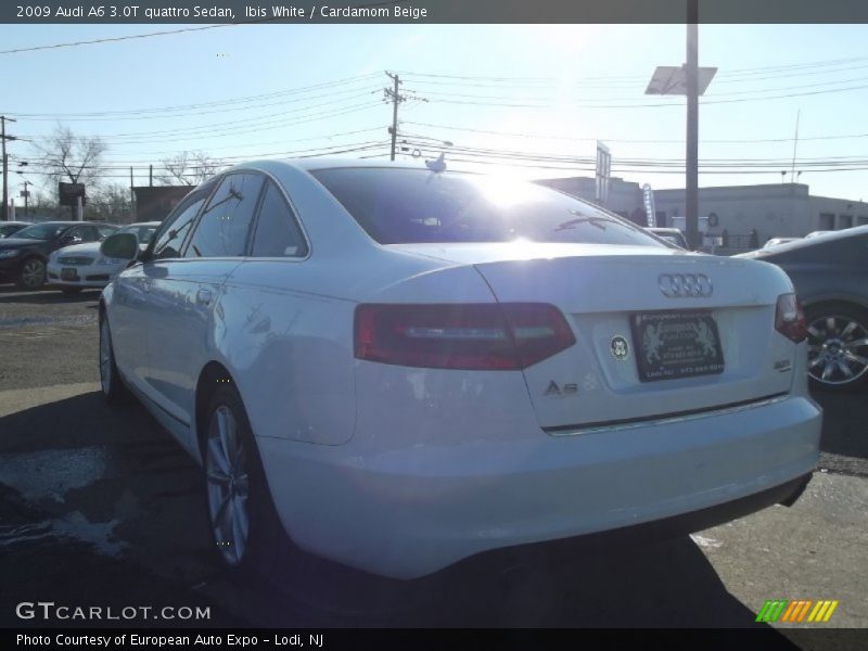 Ibis White / Cardamom Beige 2009 Audi A6 3.0T quattro Sedan