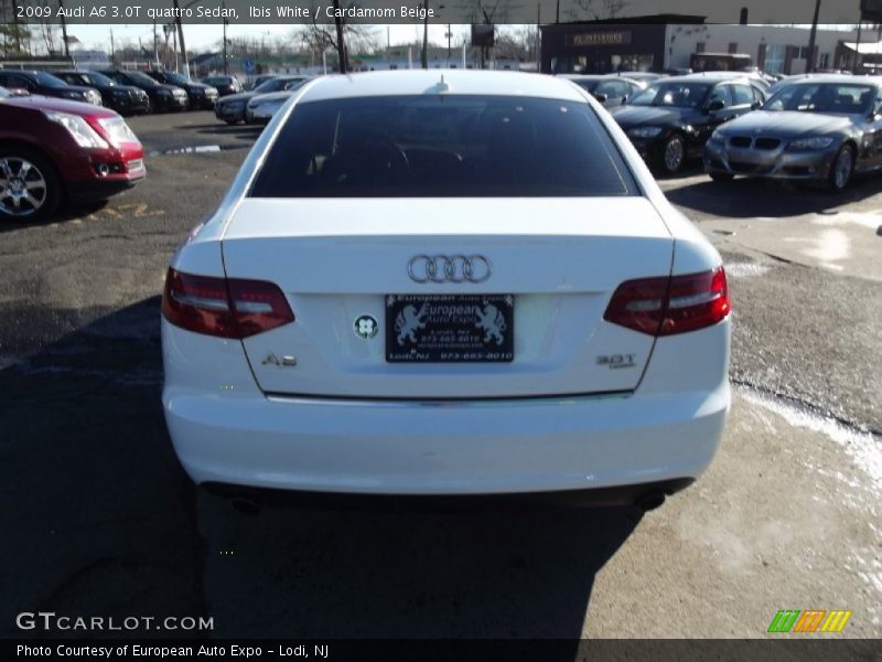 Ibis White / Cardamom Beige 2009 Audi A6 3.0T quattro Sedan
