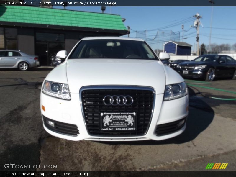 Ibis White / Cardamom Beige 2009 Audi A6 3.0T quattro Sedan