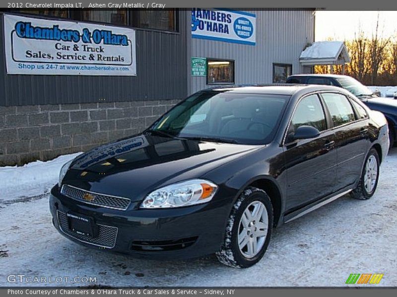 Ashen Gray Metallic / Gray 2012 Chevrolet Impala LT