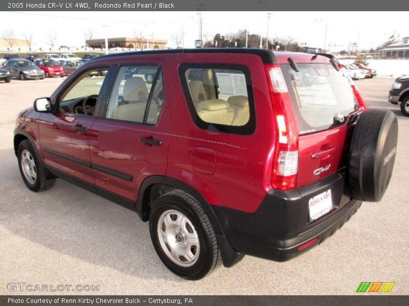 Redondo Red Pearl / Black 2005 Honda CR-V LX 4WD
