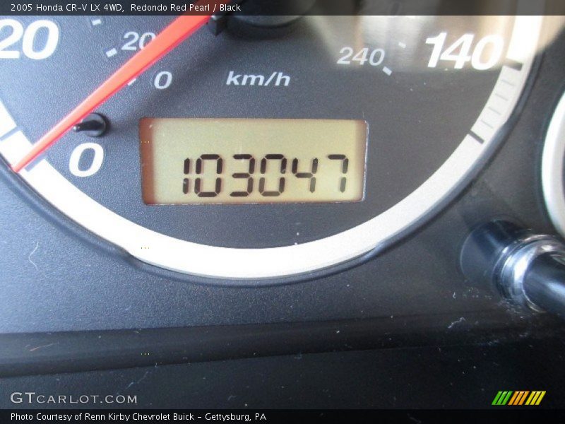 Redondo Red Pearl / Black 2005 Honda CR-V LX 4WD