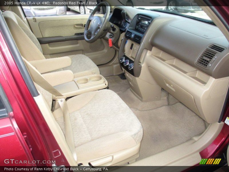 Redondo Red Pearl / Black 2005 Honda CR-V LX 4WD