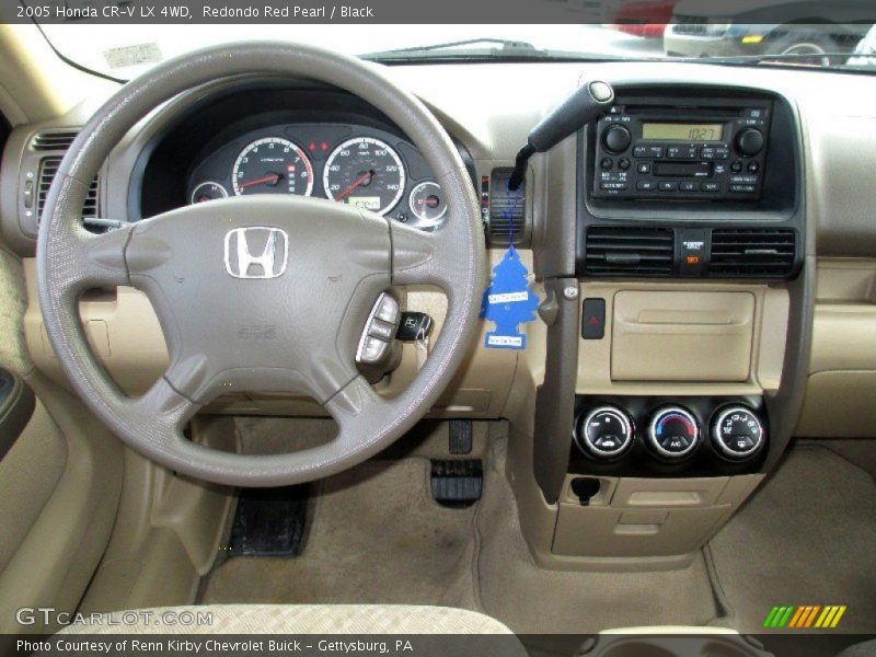 Redondo Red Pearl / Black 2005 Honda CR-V LX 4WD