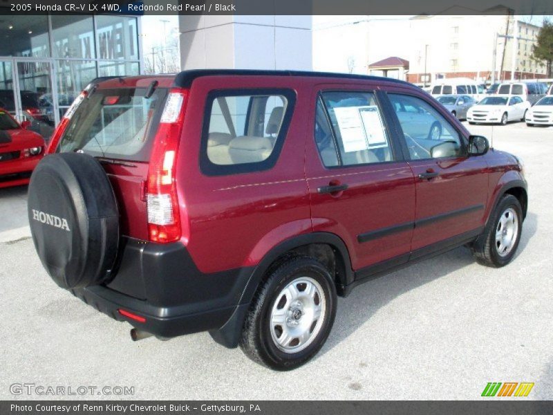 Redondo Red Pearl / Black 2005 Honda CR-V LX 4WD