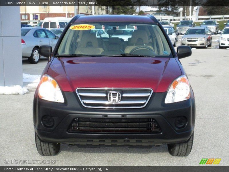 Redondo Red Pearl / Black 2005 Honda CR-V LX 4WD