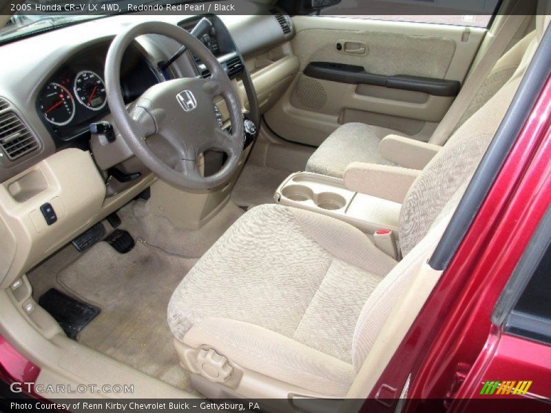 Redondo Red Pearl / Black 2005 Honda CR-V LX 4WD