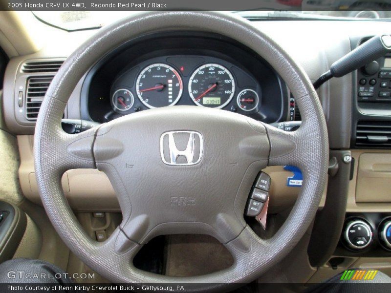 Redondo Red Pearl / Black 2005 Honda CR-V LX 4WD