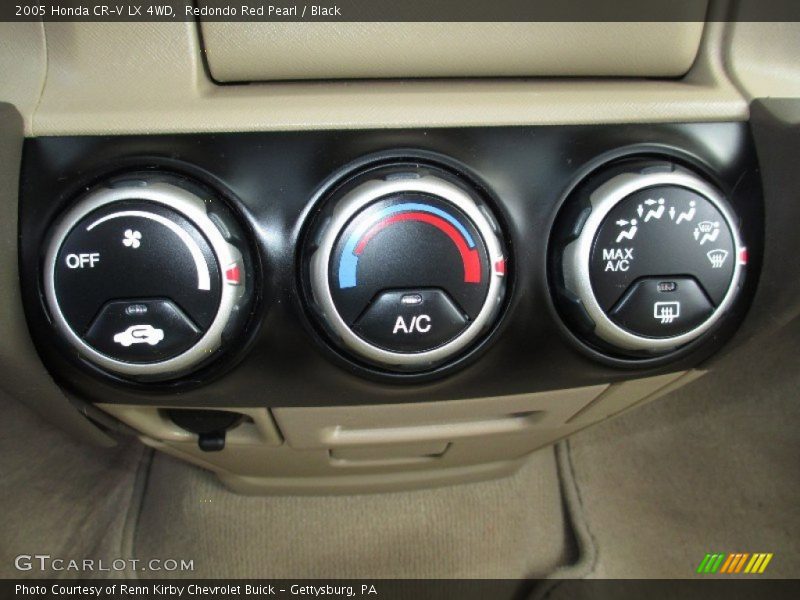 Redondo Red Pearl / Black 2005 Honda CR-V LX 4WD