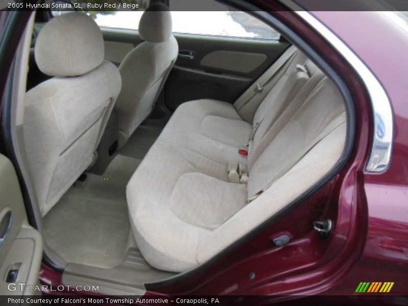 Ruby Red / Beige 2005 Hyundai Sonata GL