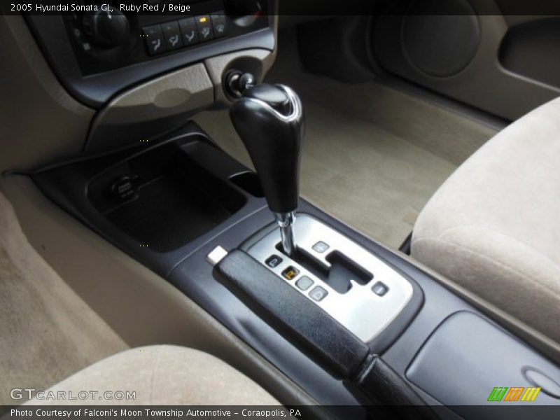 Ruby Red / Beige 2005 Hyundai Sonata GL