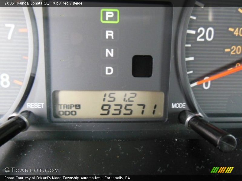 Ruby Red / Beige 2005 Hyundai Sonata GL