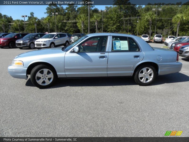 Light Ice Blue Metallic / Light Camel 2011 Ford Crown Victoria LX