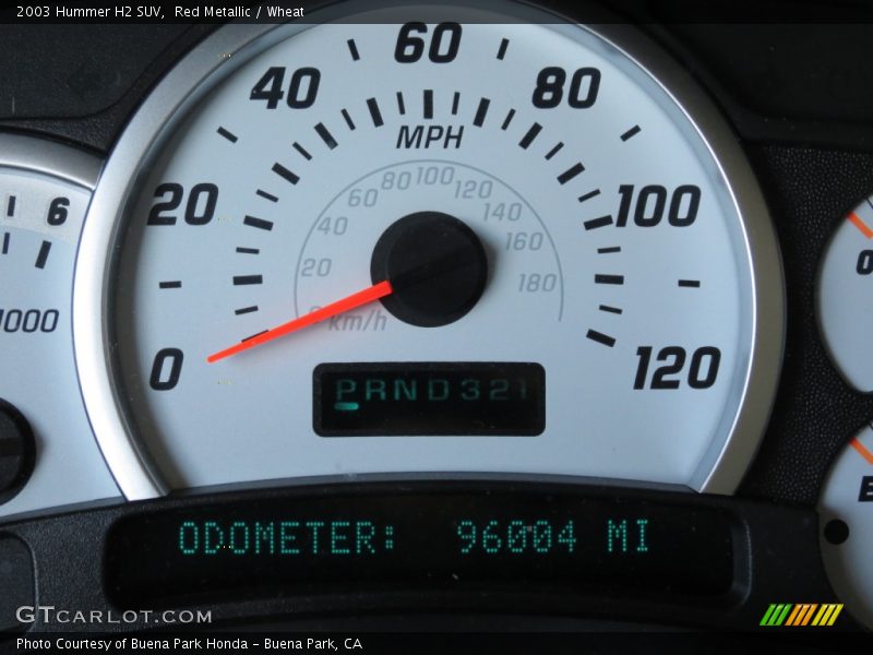 Red Metallic / Wheat 2003 Hummer H2 SUV