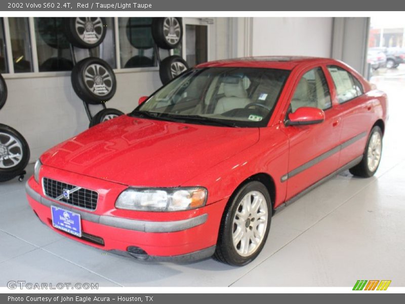Red / Taupe/Light Taupe 2002 Volvo S60 2.4T