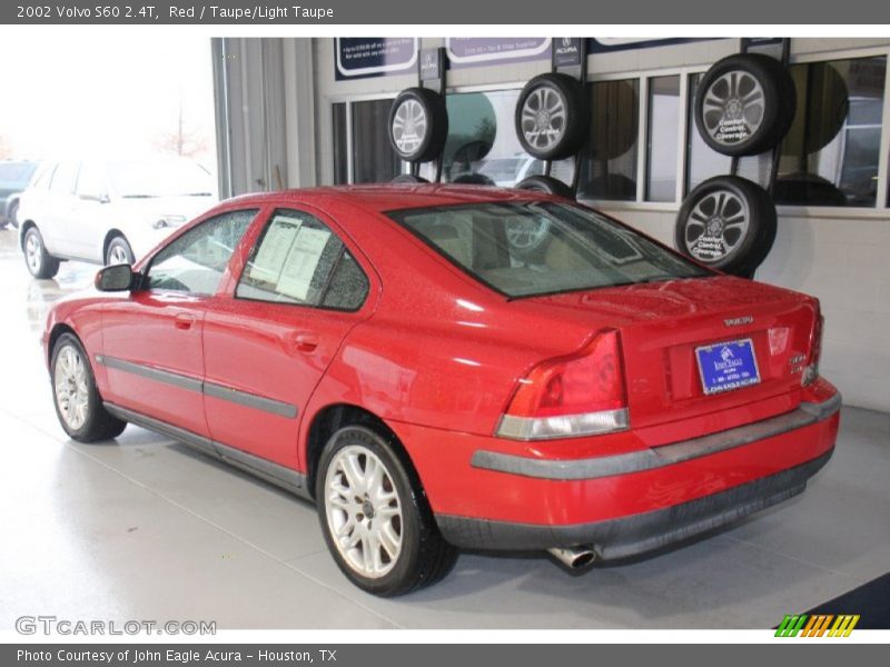 Red / Taupe/Light Taupe 2002 Volvo S60 2.4T