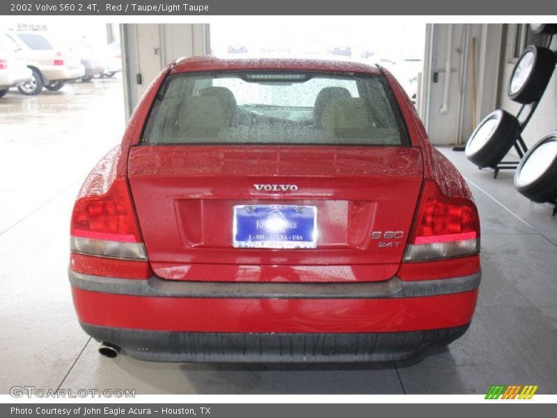 Red / Taupe/Light Taupe 2002 Volvo S60 2.4T