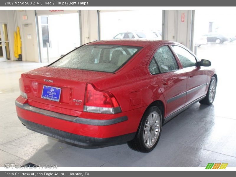 Red / Taupe/Light Taupe 2002 Volvo S60 2.4T