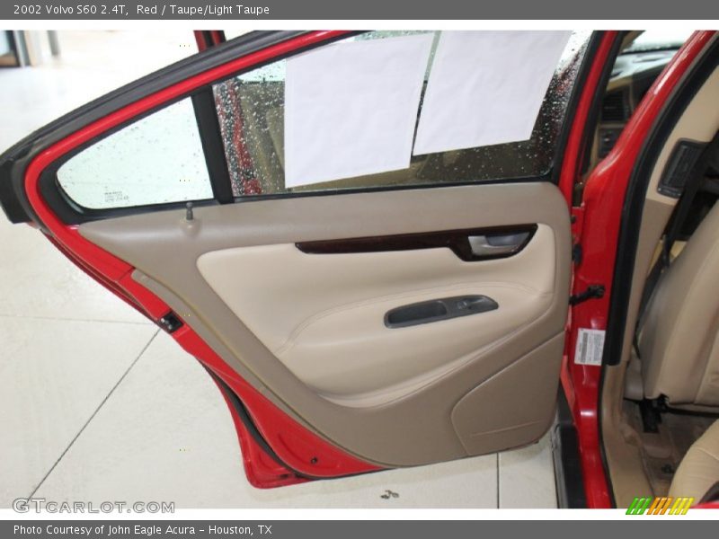 Red / Taupe/Light Taupe 2002 Volvo S60 2.4T