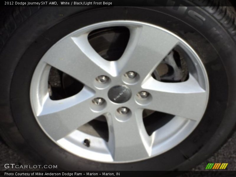 White / Black/Light Frost Beige 2012 Dodge Journey SXT AWD