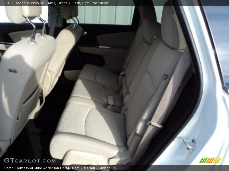White / Black/Light Frost Beige 2012 Dodge Journey SXT AWD