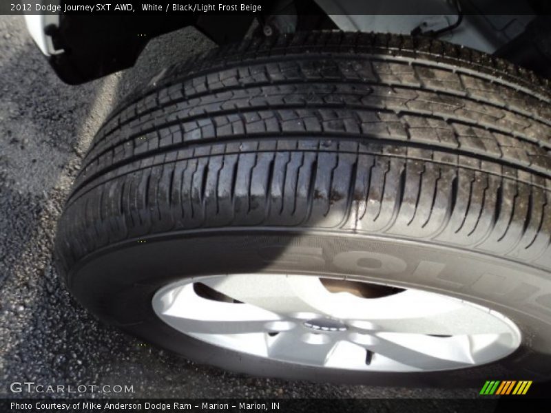 White / Black/Light Frost Beige 2012 Dodge Journey SXT AWD