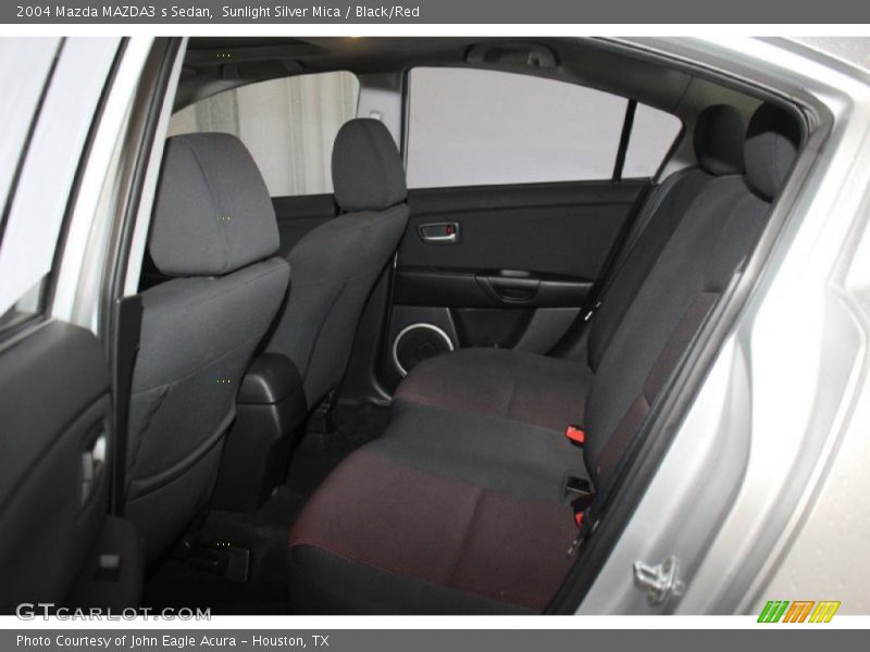 Sunlight Silver Mica / Black/Red 2004 Mazda MAZDA3 s Sedan