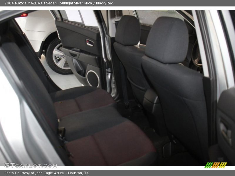 Sunlight Silver Mica / Black/Red 2004 Mazda MAZDA3 s Sedan