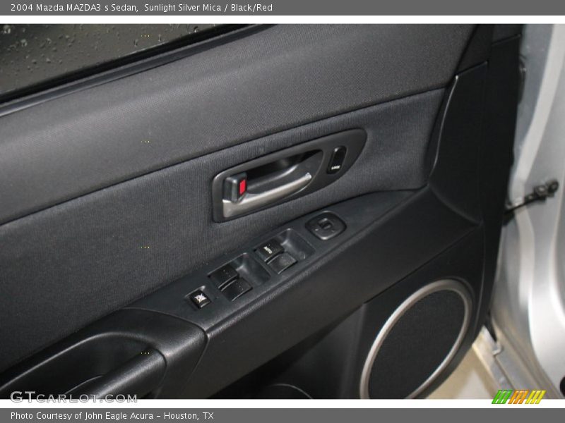 Sunlight Silver Mica / Black/Red 2004 Mazda MAZDA3 s Sedan