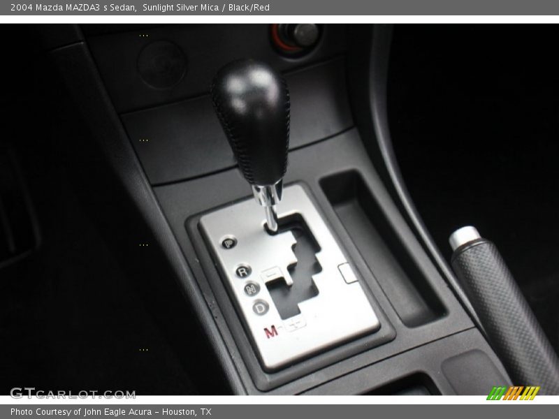 Sunlight Silver Mica / Black/Red 2004 Mazda MAZDA3 s Sedan