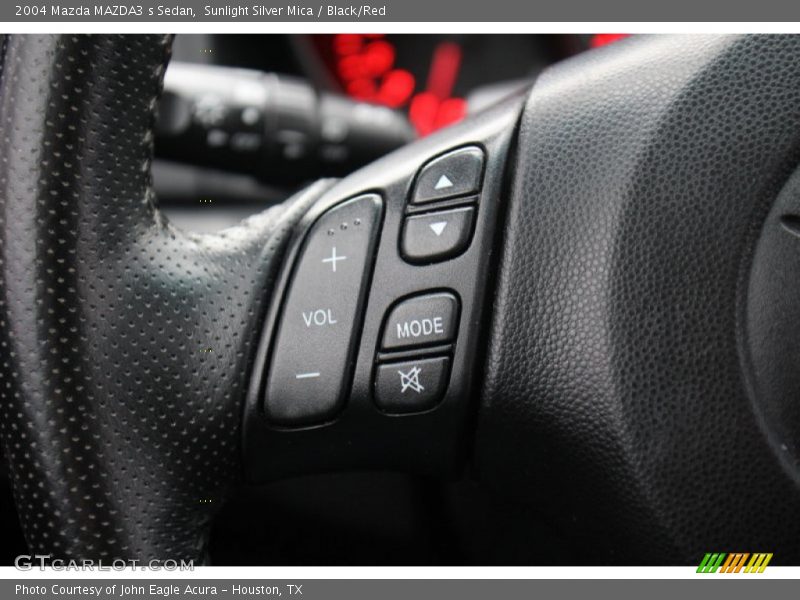Sunlight Silver Mica / Black/Red 2004 Mazda MAZDA3 s Sedan
