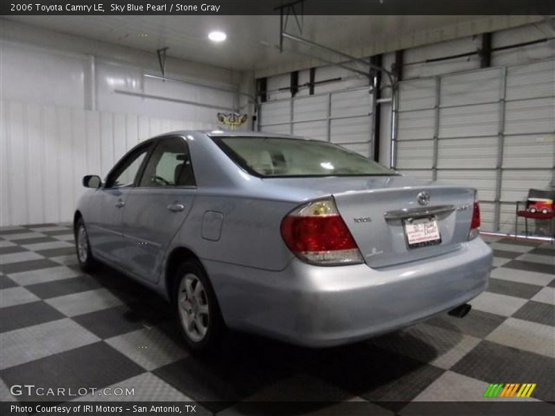 Sky Blue Pearl / Stone Gray 2006 Toyota Camry LE