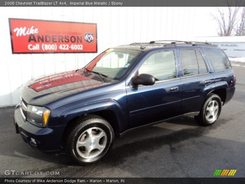 Imperial Blue Metallic / Ebony 2008 Chevrolet TrailBlazer LT 4x4