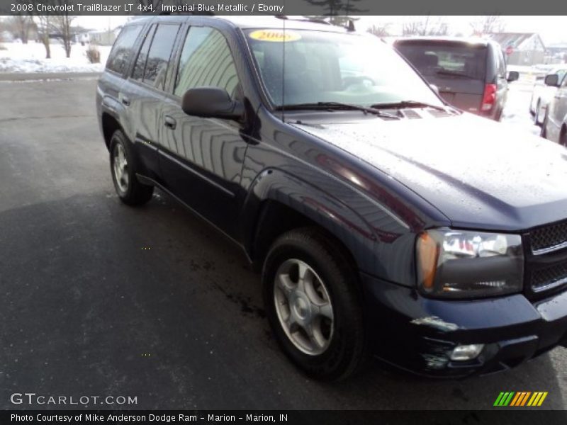 Imperial Blue Metallic / Ebony 2008 Chevrolet TrailBlazer LT 4x4