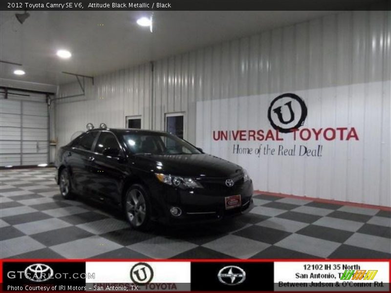 Attitude Black Metallic / Black 2012 Toyota Camry SE V6