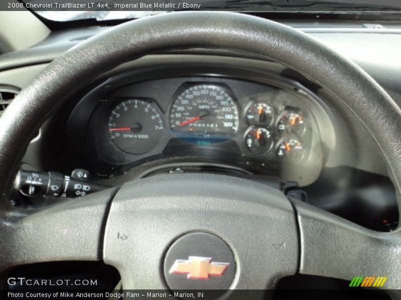 Imperial Blue Metallic / Ebony 2008 Chevrolet TrailBlazer LT 4x4