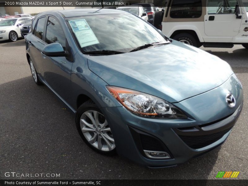 Gunmetal Blue Mica / Black 2010 Mazda MAZDA3 s Sport 5 Door