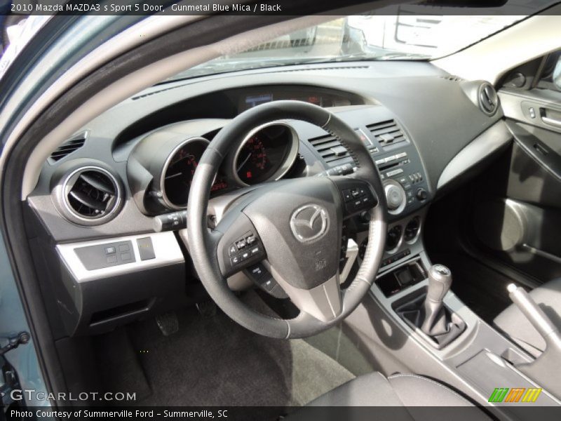 Gunmetal Blue Mica / Black 2010 Mazda MAZDA3 s Sport 5 Door