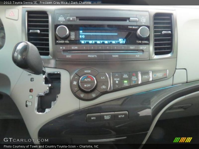Controls of 2013 Sienna SE