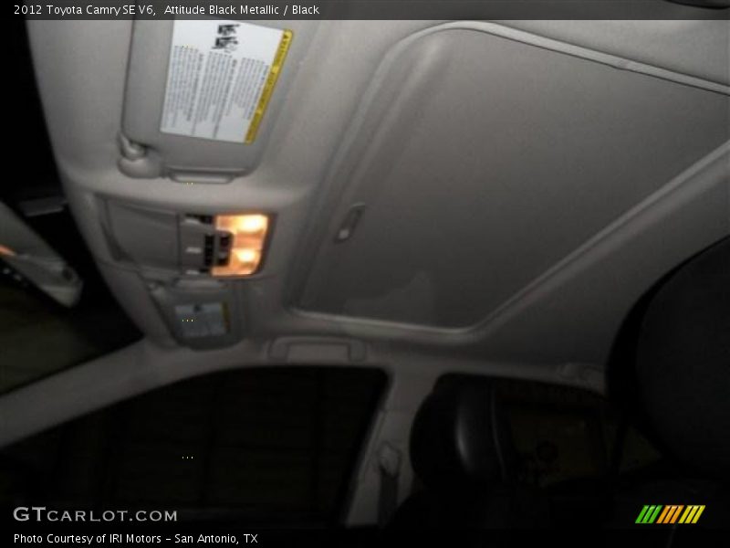 Attitude Black Metallic / Black 2012 Toyota Camry SE V6