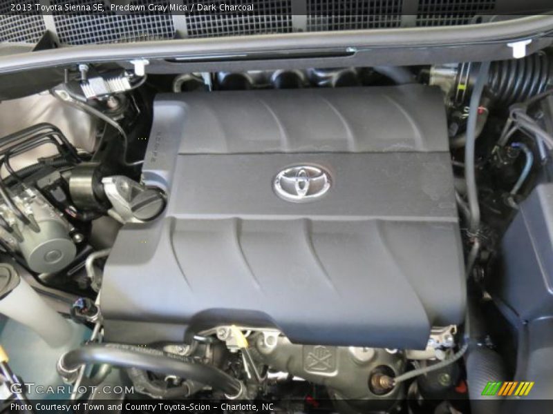Predawn Gray Mica / Dark Charcoal 2013 Toyota Sienna SE