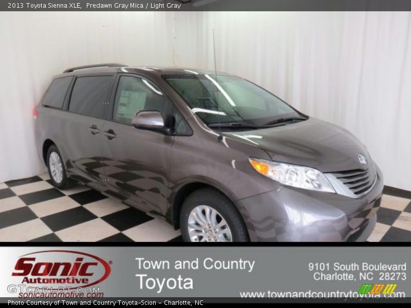 Predawn Gray Mica / Light Gray 2013 Toyota Sienna XLE