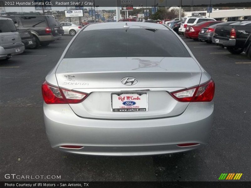 Radiant Silver / Gray 2012 Hyundai Sonata GLS